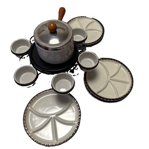 Fondue set für personen - set,